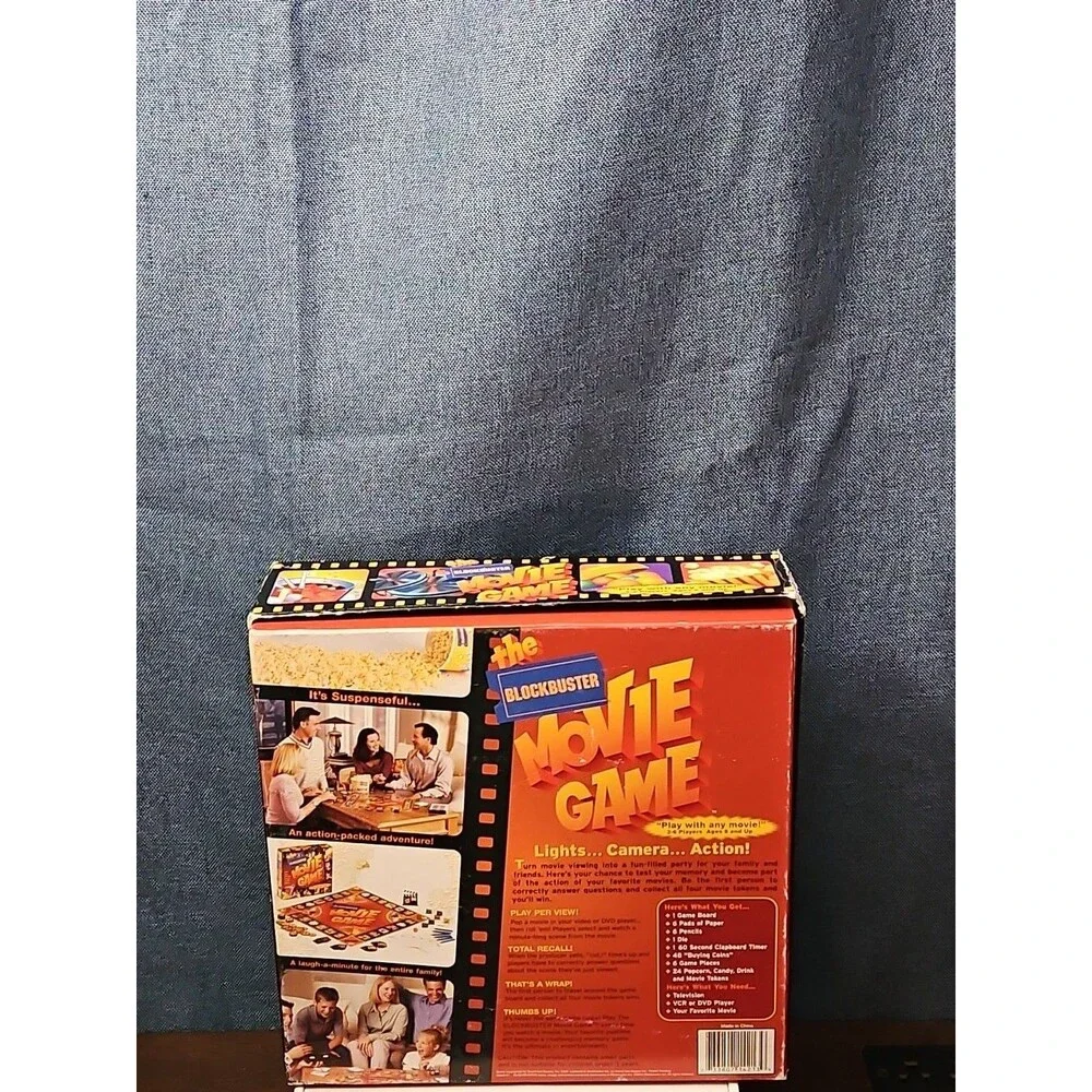 Blockbuster Movie Game | 2000 Vintage Board Game | 100% Complete with Timer |